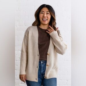 By Together Taylor Knit Cardigan - Cream | Small